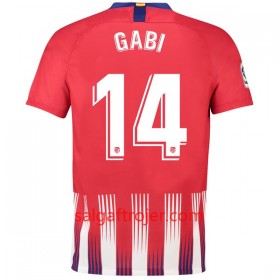 Atlético Madrid Fodboldtrøjer Gabi 14 Hjemmebanesæt 2018/19 Kort ærmer